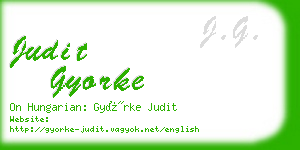 judit gyorke business card